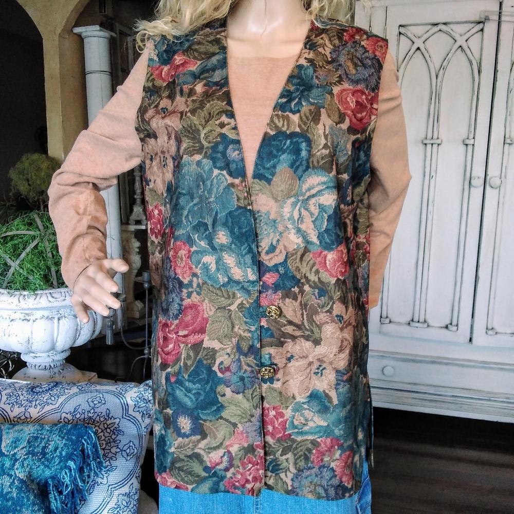 Vintage Floral vest